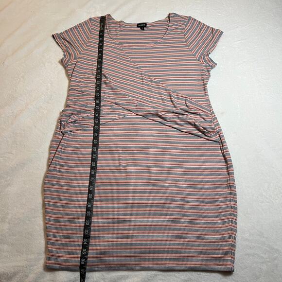 Torrid Striped Ribbed Bodycon Dress Size 3X Scoop Neck Summer Casual Mulitcolor - Picture 11 of 11